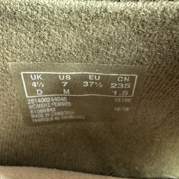 Clarks LAFLEY JOY Sz 7 Gray Leather Suede Cork Wedge Heel Sandals Open Toe Shoes - Picture 10 of 10